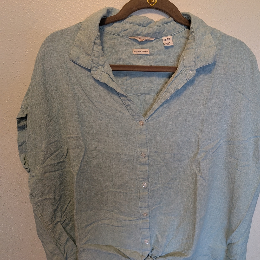 Weatherproof Light Blue Button-Down Shirt